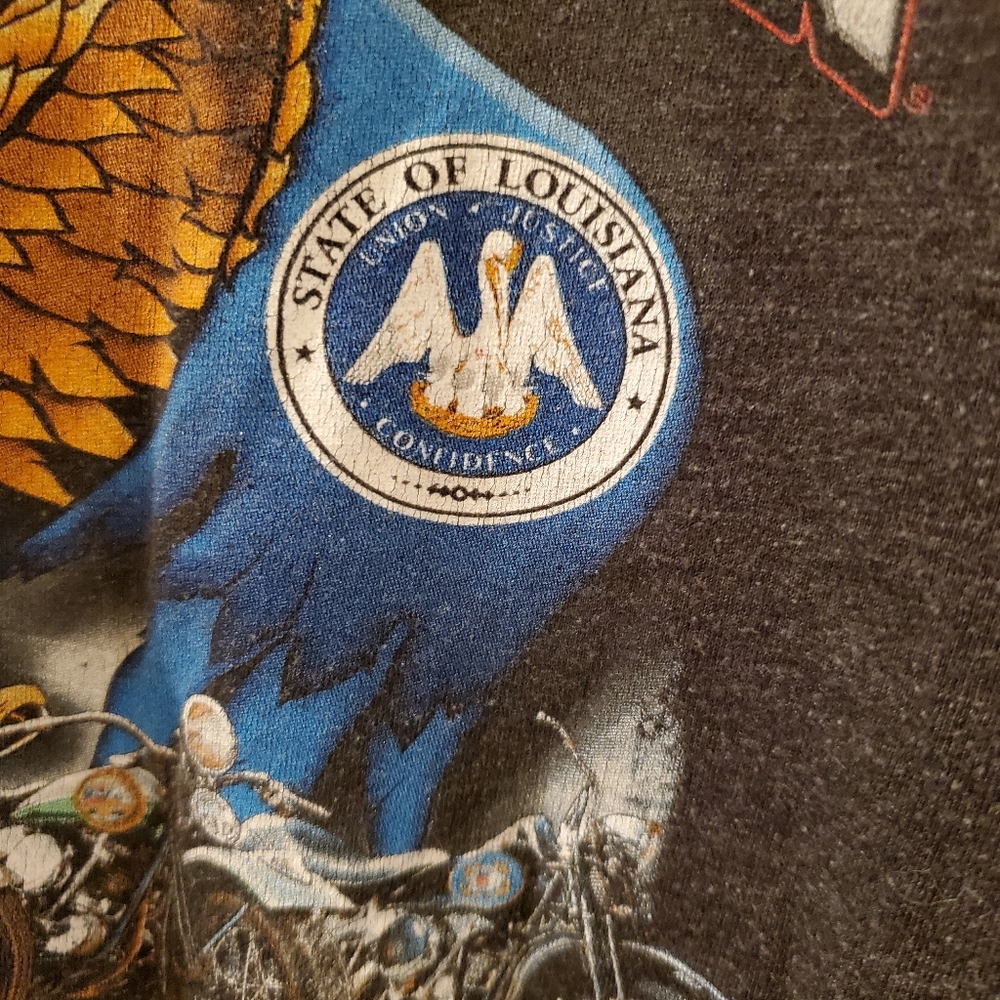 Harley Davidson eagle shirt vintage Louisiana - Picture 10 of 10